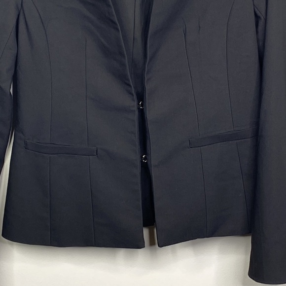 Versona Solid Black Clasp Close Career Sport Blazer Women's Size 4 - Picture 2 of 8